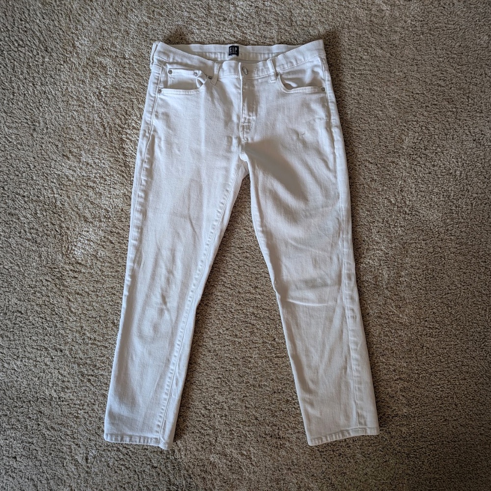 GAP Best Girlfriend White Jeans - Size 29 Reg.